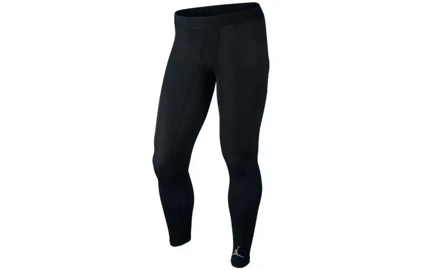 Jordan Knitted Sweatpants Men's Black Moderate Cuffed Pants