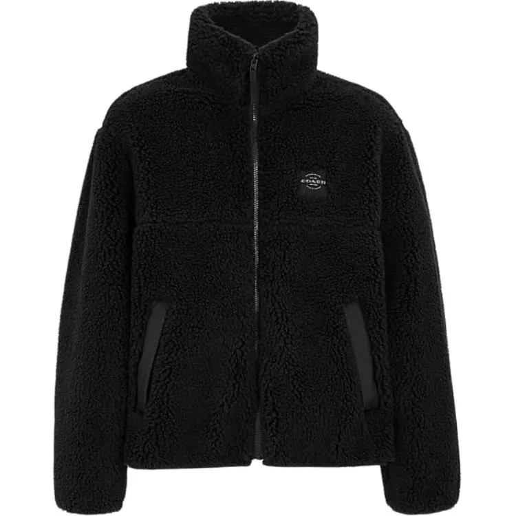 COACH Velvet feel Coat Men's Black