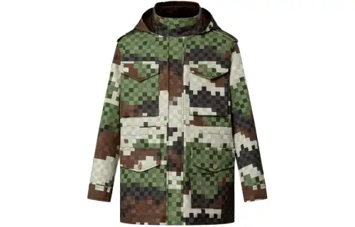 LOUIS VUITTON Cotton Damier Damoflage Parka