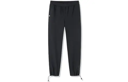 ANTA Life Collection Knitted Sweatpants Men's Black Moderate Cuffed Pants