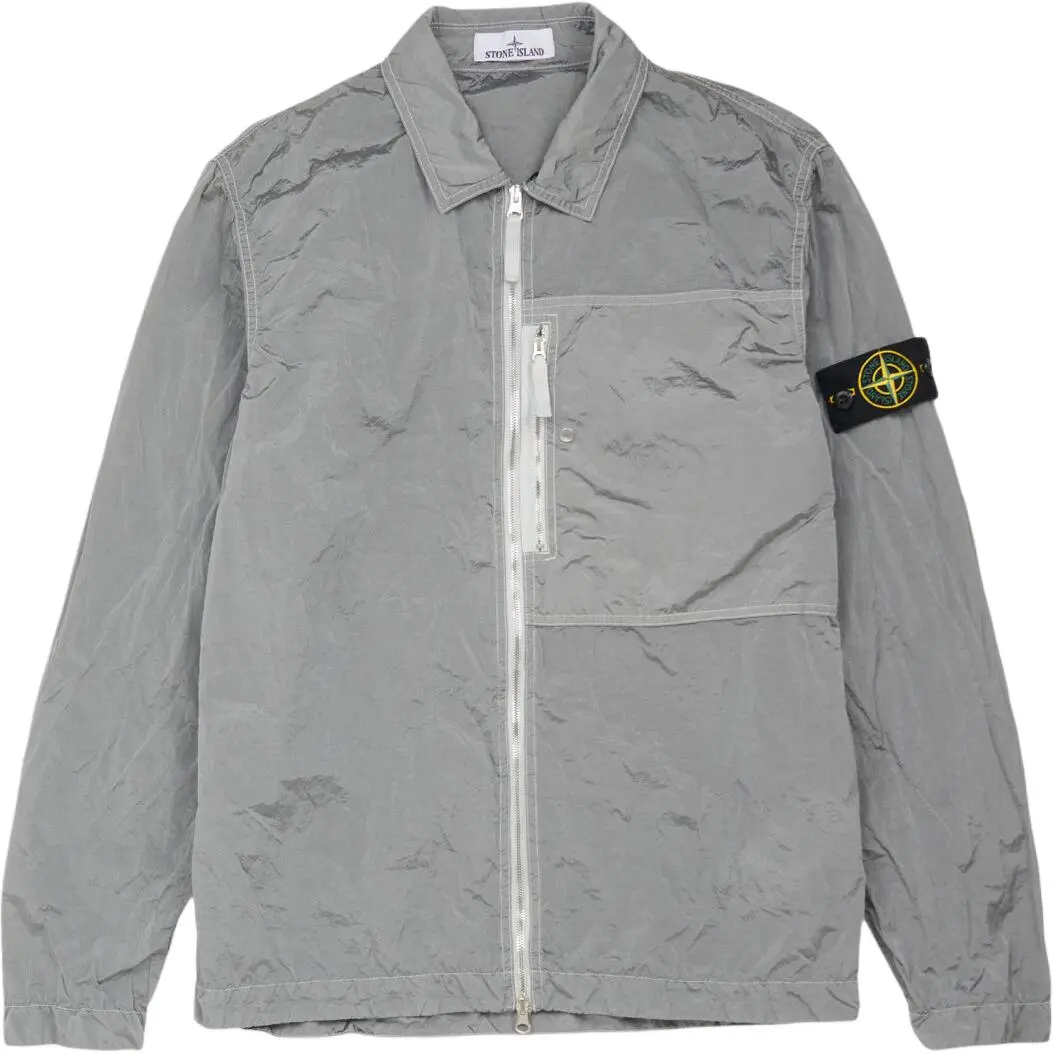 STONE ISLAND SS25 Jackets & Coats Men's Silver Gray
