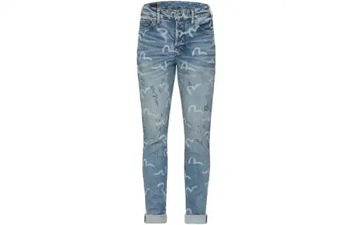 EVISU Jeans Men's Denim Blue Moderate Slim Fit Pants
