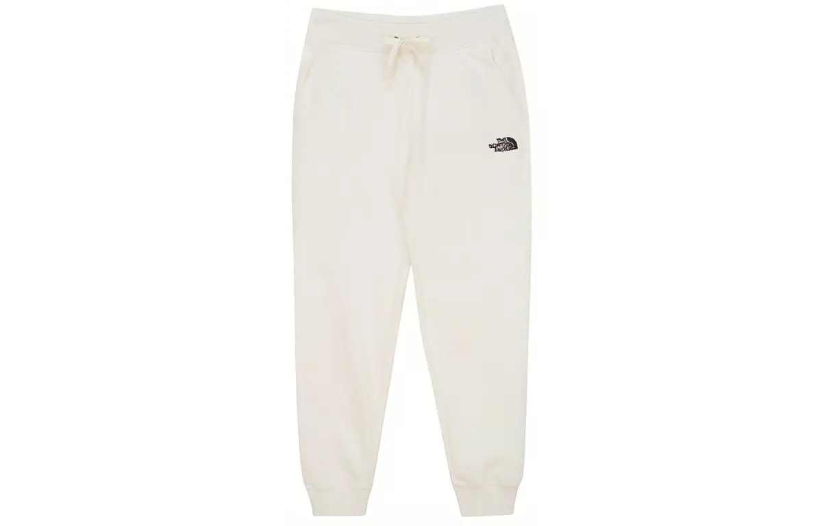 THE NORTH FACE Knitted Sweatpants Men's Ivory Moderate Cuffed Pants