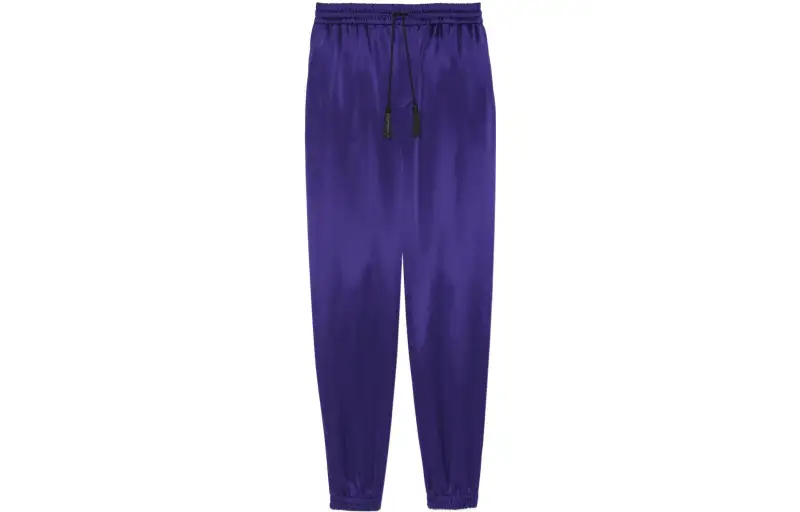 Saint Laurent tapered-leg silk trousers