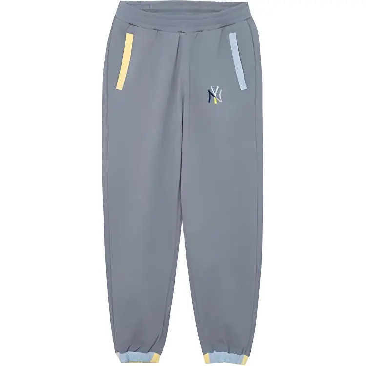 New Era Knitted Sweatpants Unisex Gray Moderate Cuffed Pants