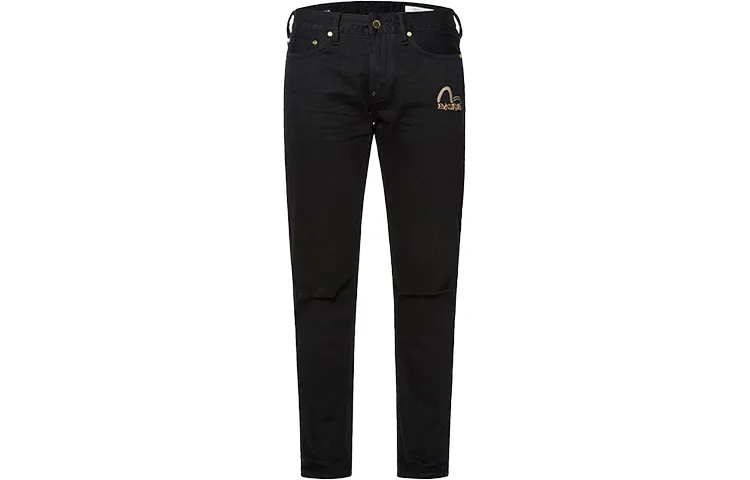 EVISU Straight Non Stretch Moderate Jeans Men's Black