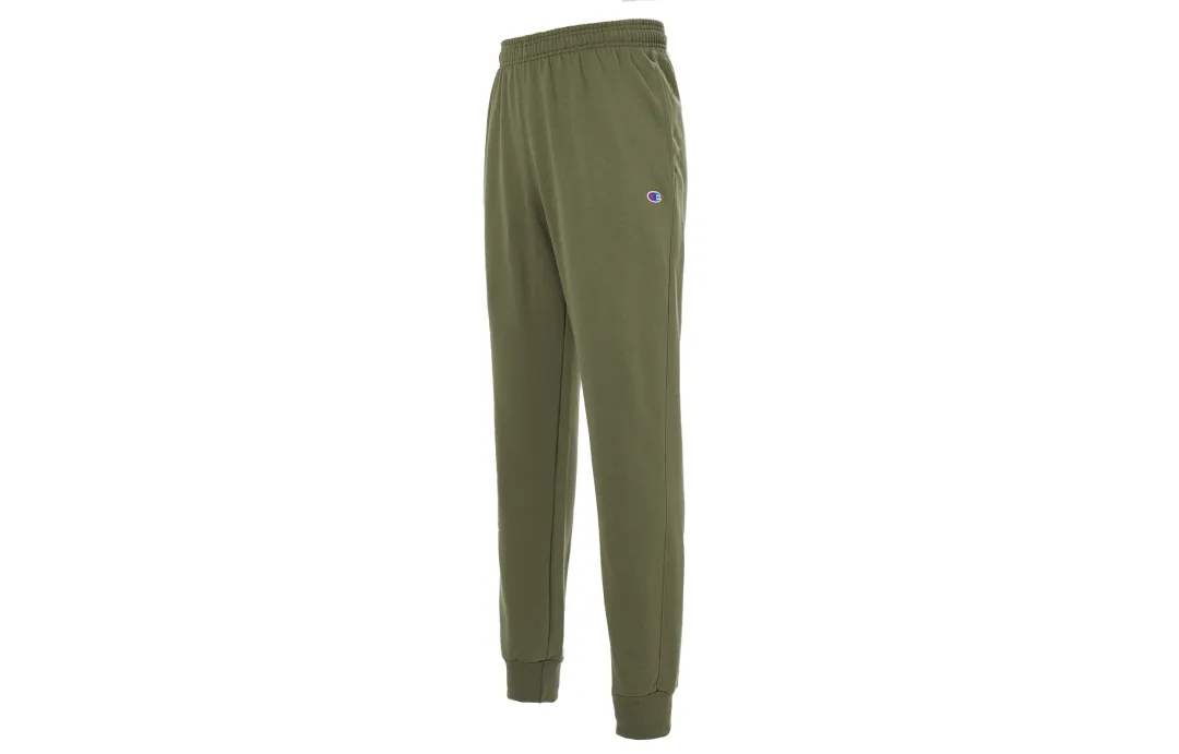 Champion Knitted Sweatpants Men's Army Green Thickened Cuffed Pants