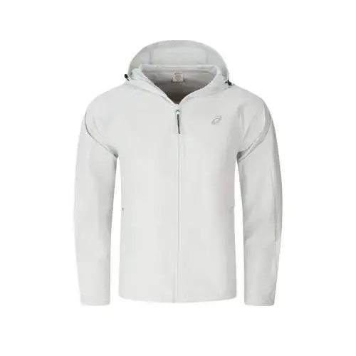 ASICS Jackets Men's Gray Hooded Moderate Other