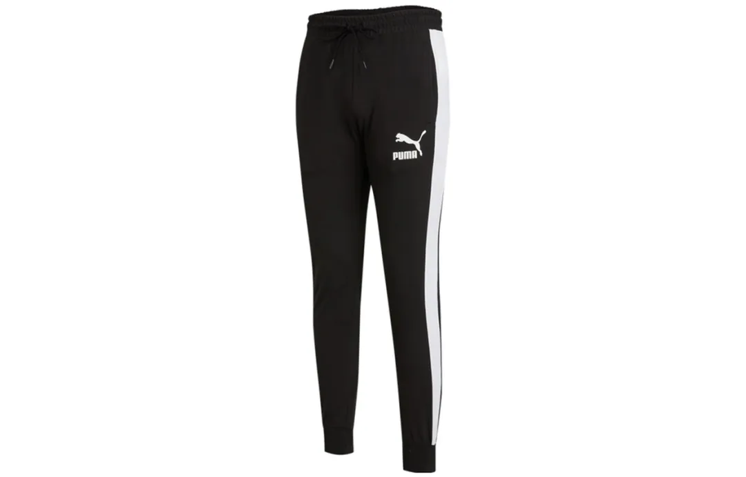 PUMA Knitted Sweatpants Men's Black
