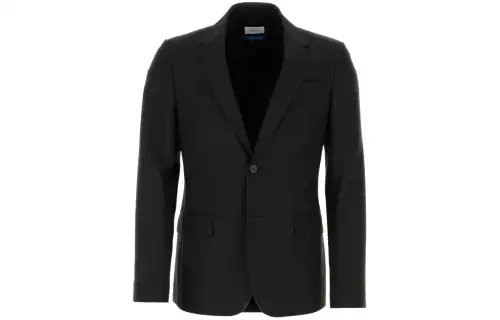 OFF-WHITE single-breasted twill-weave blazer