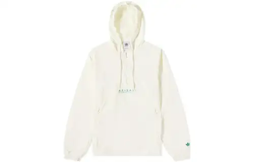 Adidas Originals Trench Coats Men's White Hooded Moderate Other
