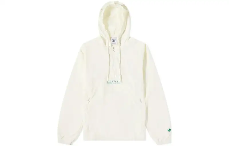 Adidas Originals Trench Coats Men's White Hooded Moderate Other