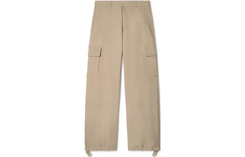 OFF-WHITE Ow Emb Drill wide-leg cargo trousers