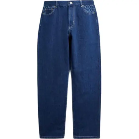 COACH Jeans Men's Blue Moderate Straight Fit Pants