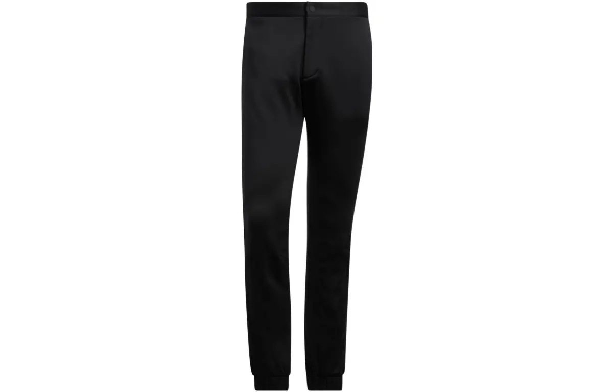 Adidas Knitted Sweatpants Men's Black Moderate Cuffed Pants