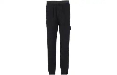 STONE ISLAND Knitted Sweatpants Men's Black