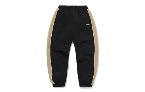 Li Ning Sports Fashion Collection Knitted Sweatpants Men's New Standard Black Moderate Cuffed Pants