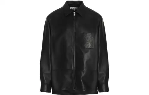 LOEWE Leather Zip Overshirt