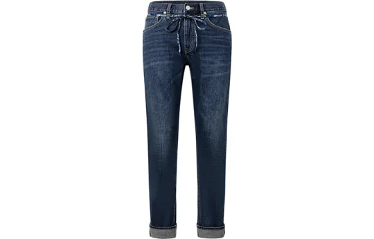 Lee Jeans Men's Dark Blue Moderate Straight Fit Pants