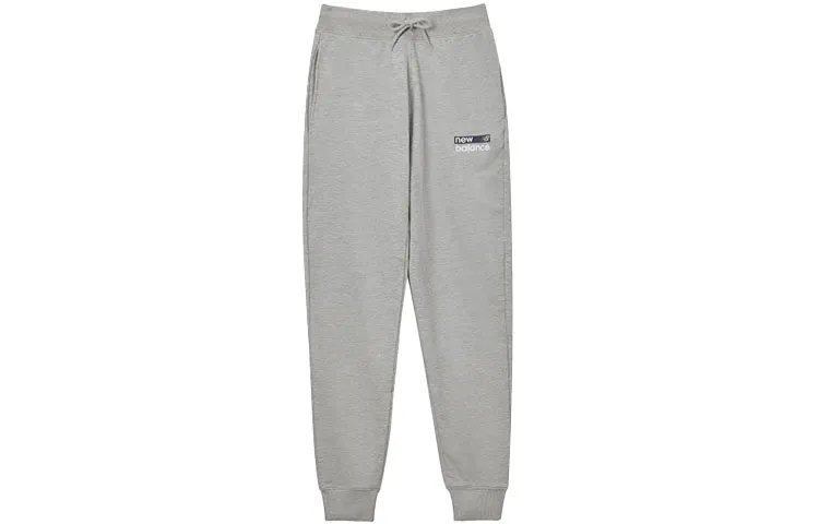 New Balance Knitted Sweatpants Men's Gray Moderate Cuffed Pants