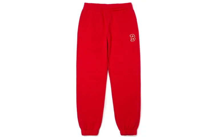 MLB Knitted Sweatpants Unisex Red