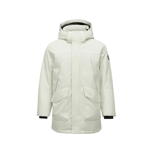 Skechers Sports League Collection Down Jacket Men's Silver Birch White