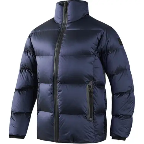 Skechers Comfortable Sports Collection Down Jacket Men's Moonlit Night Navy Blue