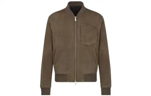 DIOR Leather Jacket Men's Brown