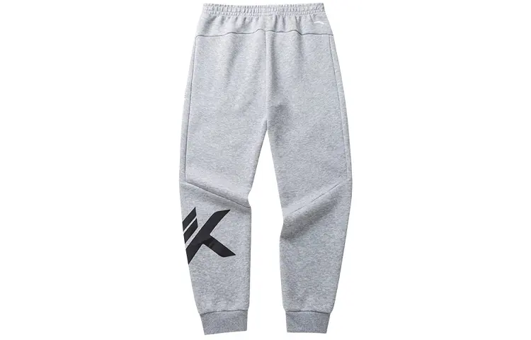 Anta Knitted Sweatpants Men's Gray