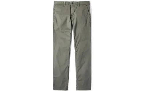 Timberland Casual Pants Men's Army Green Moderate Straight Fit Pants