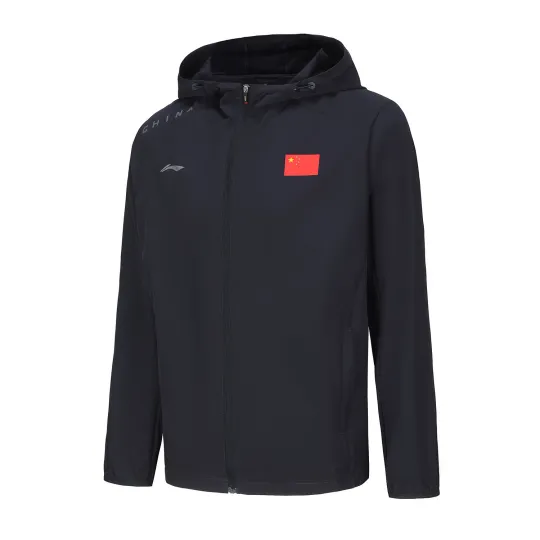 Li Ning Trench Coats Unisex Hooded Moderate Other