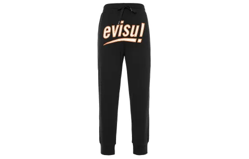 EVISU SS22 Casual Pants Men's Black