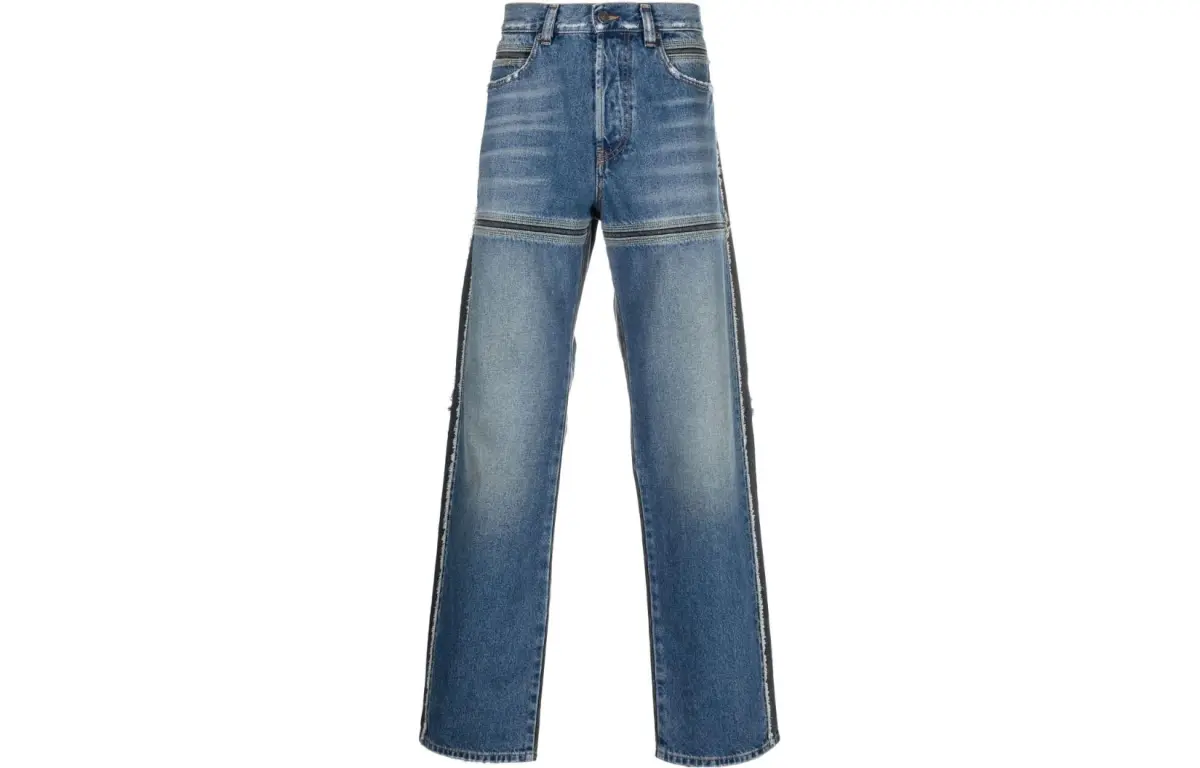 DIESEL Jeans Men's Blue Moderate Straight Fit Pants