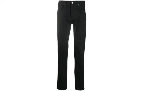 Golden Goose Jeans Men's Black Moderate Slim Fit Pants