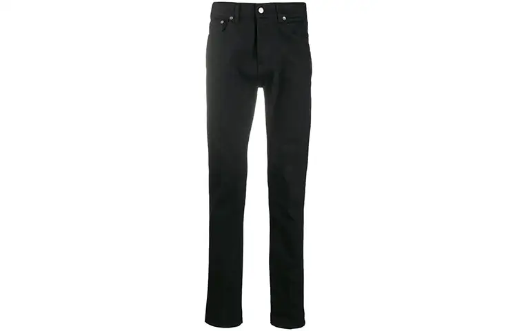 Golden Goose Jeans Men's Black Moderate Slim Fit Pants
