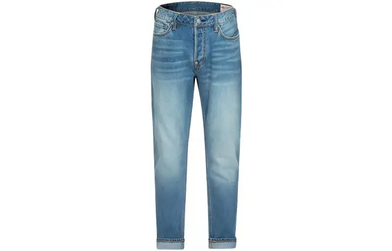 EVISU Jeans Men's Denim Blue Moderate Straight Fit Pants