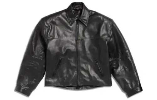 Balenciaga Cocoon Kick Leather Jacket