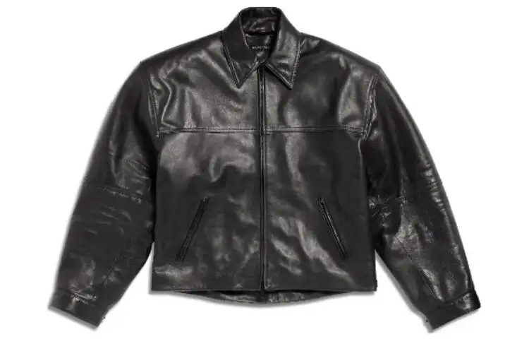 Balenciaga Cocoon Kick Leather Jacket