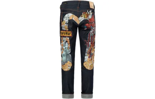EVISU SS23 Jeans Men's Denim Blue