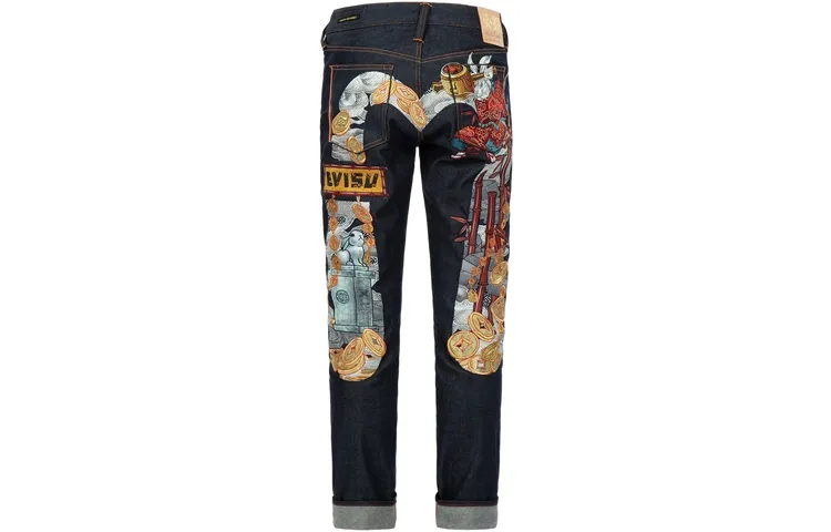EVISU SS23 Jeans Men's Denim Blue