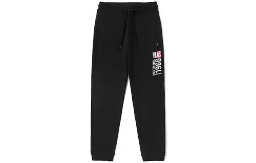Vans Knitted Sweatpants Men's Black Moderate Cuffed Pants
