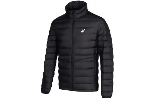 ASICS Down Jackets Men's Black Stand Collar Moderate Other