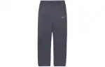 Li Ning Training Series Solid Color Mid Rise Comfortable And Breathable Fleece Lined Knitted Sweatpants Men's Gray