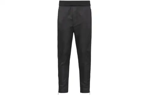 PRADA Knitted Sweatpants Men's Black Moderate Straight Fit Pants