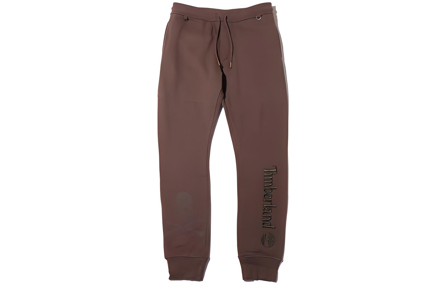 Timberland X MASTERMIND WORLD Knitted Sweatpants Men's Brown Moderate Cuffed Pants