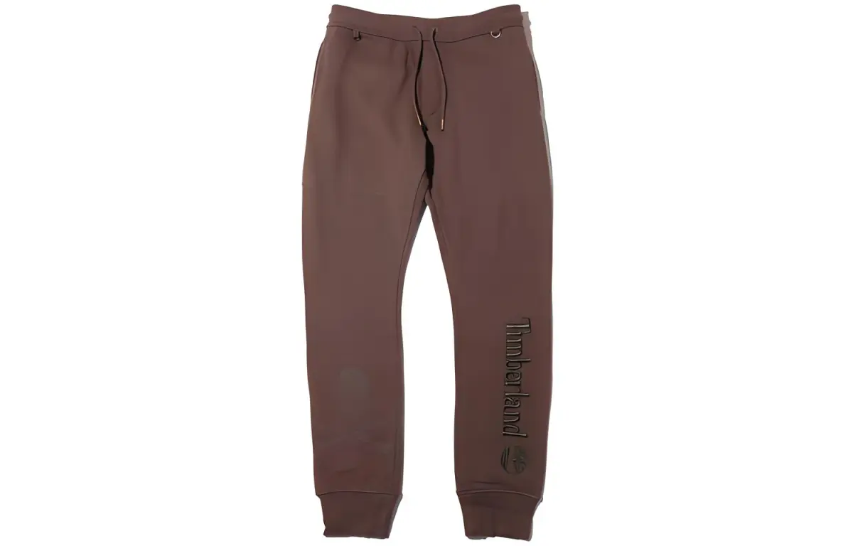 Timberland X MASTERMIND WORLD Knitted Sweatpants Men's Brown Moderate Cuffed Pants