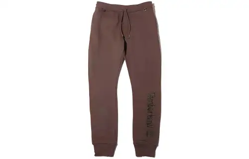Timberland X MASTERMIND WORLD Knitted Sweatpants Men's Brown Moderate Cuffed Pants