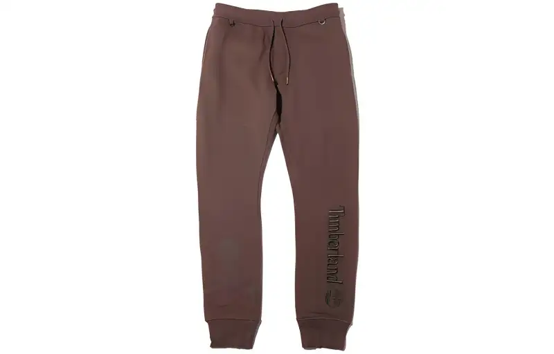 Timberland X MASTERMIND WORLD Knitted Sweatpants Men's Brown Moderate Cuffed Pants
