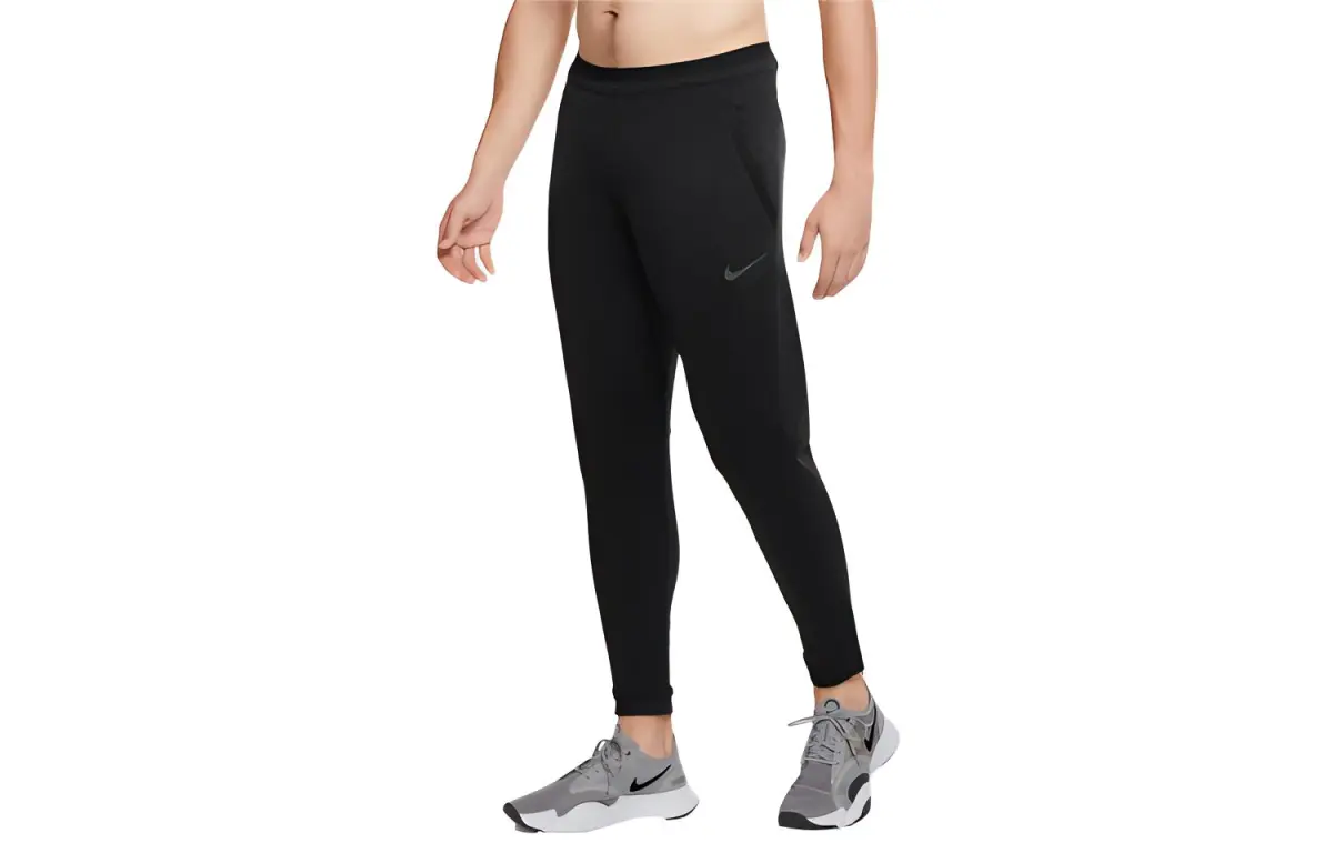 Nike Knitted Sweatpants Men's Black Moderate Cuffed Pants