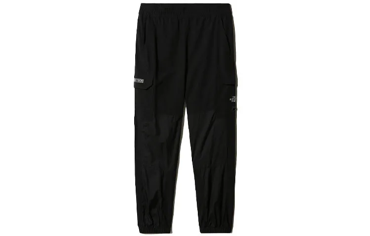THE NORTH FACE Knitted Sweatpants Men's Black Moderate Cuffed Pants